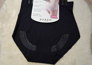 Wysoki stan obciskające majtki czarne XL-XXL