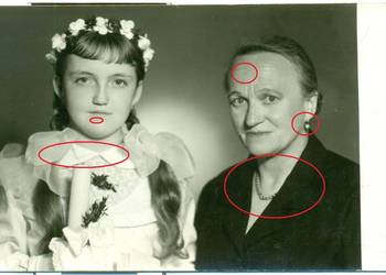 Stare zdjęcie komunia święta rodzina lata 30-te
