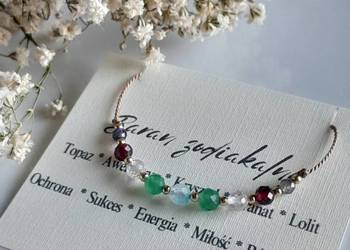 Bransoletka Zodiakalna Baran  Kamienie naturalne