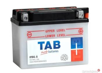 Akumulator motocyklowy 12V 4Ah 45A TAB YB4L-B P+