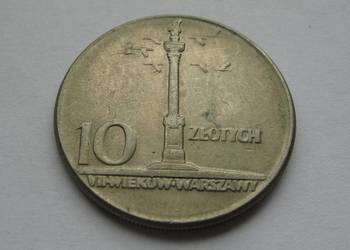 10 zł Kolumna Zygmunta 1965 Duża + inne 10 zł Kolumna Zygmunta. Patrz opis