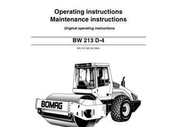 BOMAG BW213DH-4, PDH-4, BW213 D-4 instrukcja obsługi PL