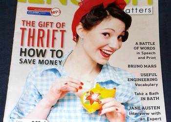 English Matters. The gift of thrift. How to save money.  Nr 48 / 2014