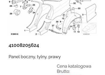 BMW e39 panel boczny prawy ASO