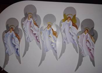 Anioł Stróż ręcznie malowany