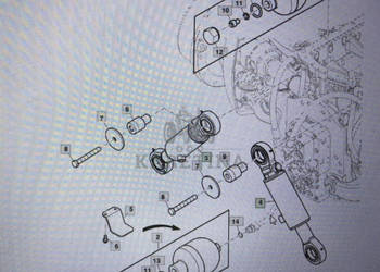 John Deere TA20416/TA20415/ siłownik hydrauliczny/ 8345R 8520 8420 8320 82…
