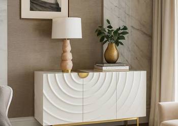 Komoda złota Primavera Glamour Premium 150x40x86