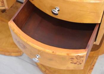 Stoliki Nocne Styl Art Deco - Komody Komplet - Szafki Szafy - Dwie Szuflady