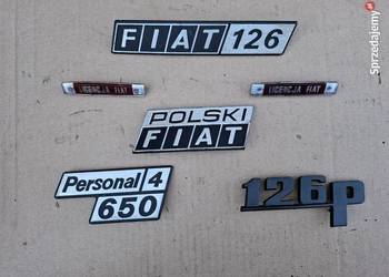 Emblemat znaczek logo Polski Fiat 126p Maluch Bambino licencja personal 650