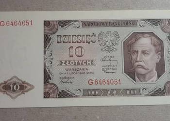 Rzadka seria ! 10 złotych 1948 s. G UNC