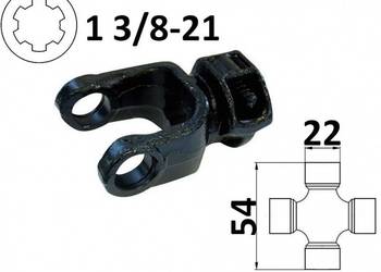 Widłak ciągnikowy 1 3/8-21 na krzyżak 22x54mm 56745