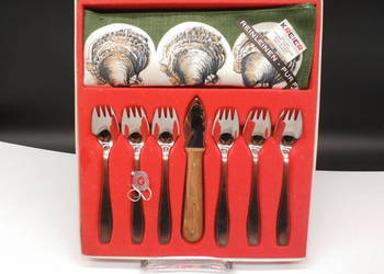Luksusowy Zestaw Vintage do Ostryg: DREIZACK SOLINGEN & KREIER SWISS