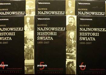 Słownik najnowszej historii świata 1900-2007 6 tom /fa