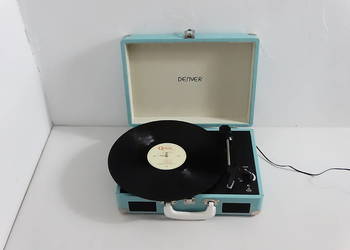 Gramofon walizkowy Denver VPL-120 Blue | Retro Design