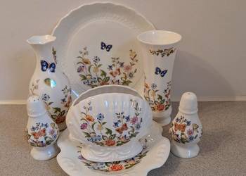 ZESTAW NA STÓŁ, Porcelana Aynsley Cottage Garden 7 szt