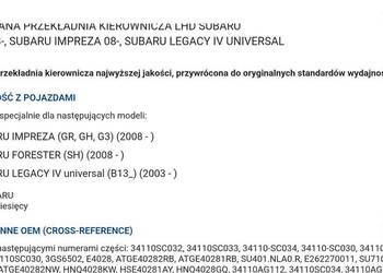 Maglownica Subaru Forester 3 outbeck impreza