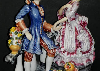 Roceram porcelana grupa figuralna "Romans",  41 cm