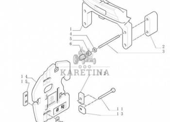 New Holland T6010 Przekładka 234mm l x 225mm w x 70mm thk 87725723