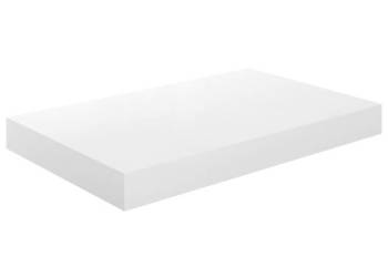 Półka ścienna biała wysoki połysk 40x23x38 cm MDF WM-323742