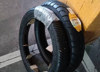 Zestaw nowych opon motocyklowych Metzeler 3.25-19 + Dunlop 120/90-18 Klasyk