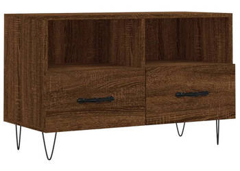 Szafka pod telewizor brązowy dąb 80x36x50 cm WM-828971