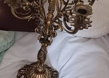 śWIECZNIK BAROKOWY 2 KILOGRAMY MOSIADZ FIGURA KOBIETY