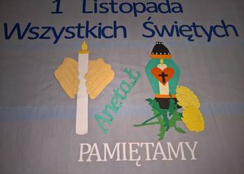 Dekoracje na 1Listopada Wszystkich Świętych z brystolu. Nr tel: 504 102 444