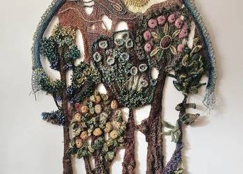 Baśniowy las - tkanina artystyczna Irena Rams-Kowalik