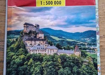 Slovensko Hrady, zamky, Castles and chateaux 1:500 000
