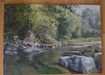 Obraz olejny 50x70 cm Bieszczady