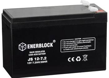 Akumulator 12V 7,2 Ah ENERBLOCK AGM JS12-7.2