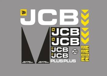 Naklejki oklejenie naklejka - JCB JS175W+ Zamiennik