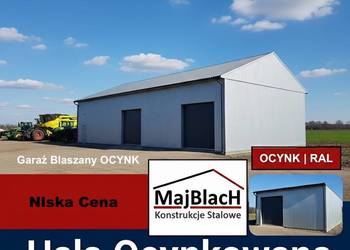 A140-Garaż Blaszany OCYNK / Wiata Stalowa  /Konstrukcja Stalowa – Maj-Blach