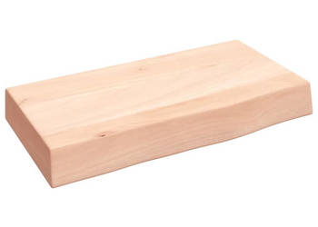Półka 40x20x6 cm surowe lite drewno dębowe WM-363505