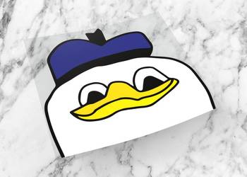 Naklejka DOLAN 8 x 7 cm donald meme sad pepe