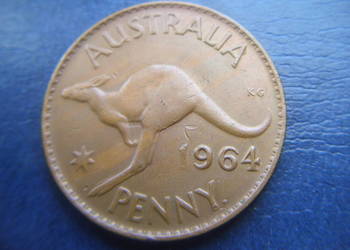 Stare monety 1 pens 1964 Australia /2