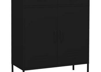Szafka czarna 80x35x1015 cm stalowa WM-336160