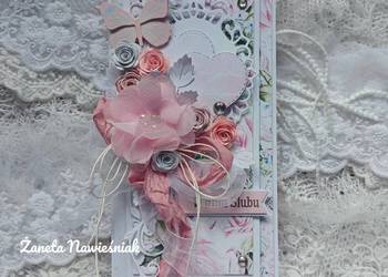 Kartka ślubna, hand made, ślub, pamiątka