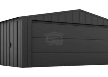 Garaż blaszany 5x4 brama segmentowa drzwi blacha na rąbek dach GP639
