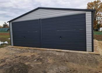 Garaż blaszany 6,5x5 Wzmocniony PROFILAMI. Producent SZYBKA REALIZACJA