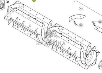 Claas Lexion 570 Odrzutnik Bęben Doprowadzająca 0007595610 00 0759 561 0