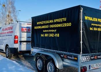 Plandeka na przyczepki ze stelażem na wymiar produkcja naprawa