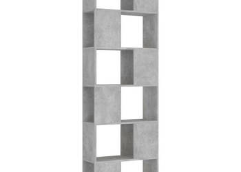Regał na książki/przegroda szarość betonu 60x24x186 cm WM-809102