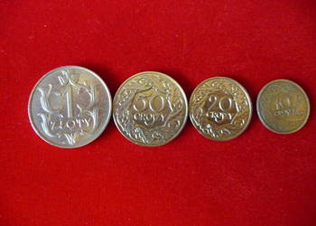 Zestaw 1zł, 50,20,10 groszy