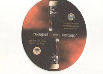 Kozel - podstawka do piwa. Nr. 4.
