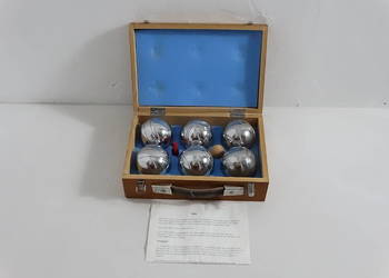 Solidny Zestaw do Gry w Boule (714g) – Drewniana Kasetka | Klasyka