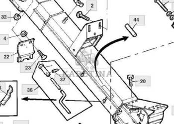 John Deere 9780CTS 9780HM 9780 CTS Podnośnik Rura Wyładowcza AZ64269 AH172…