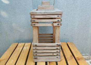 Drewniana latarenka lampion | DIY