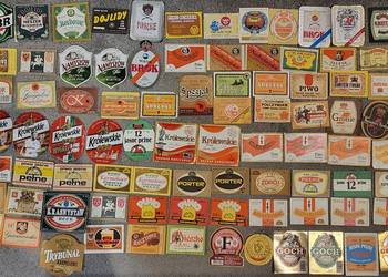 Etykiety piwne zestaw 352 etykiet piwnych głównych polskie browary