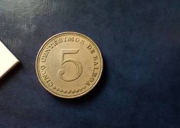 Stare monety 5 cent 1966 Panama